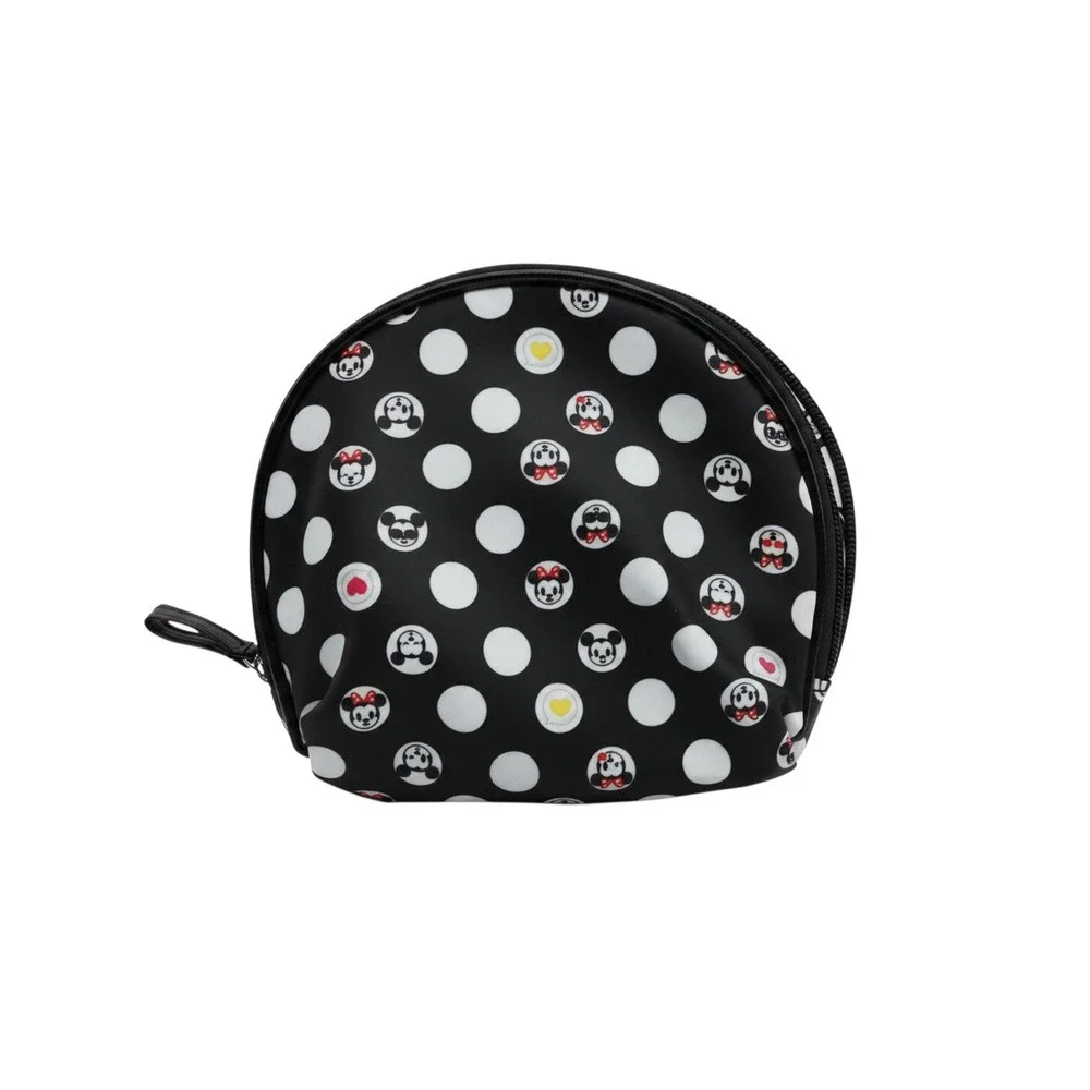SOHO Makeup Bag Unisex Small Black Excellent Mickey Mouse Emoji Polka Dot